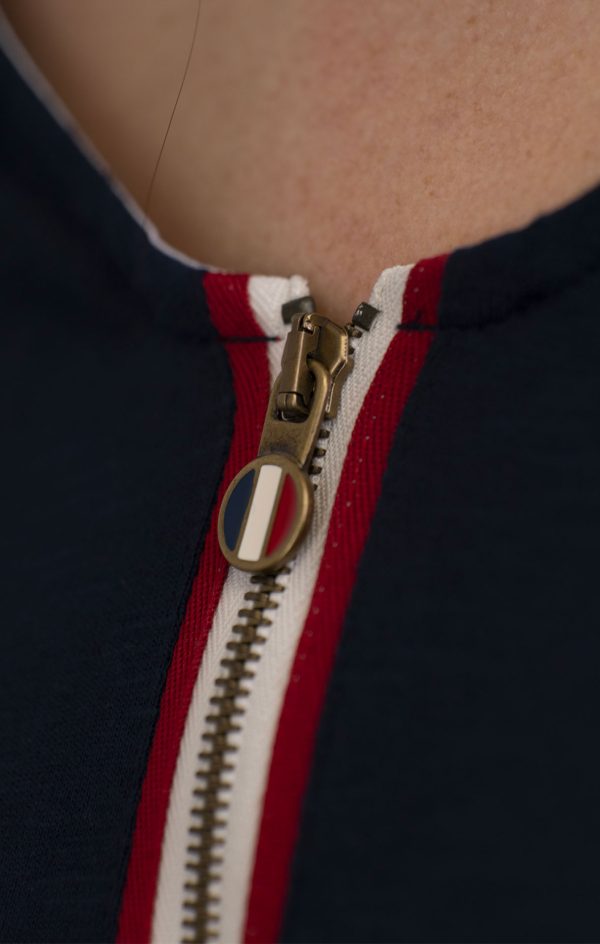 T-shirt zippé à capuche DIVINE MARINE – Image 4