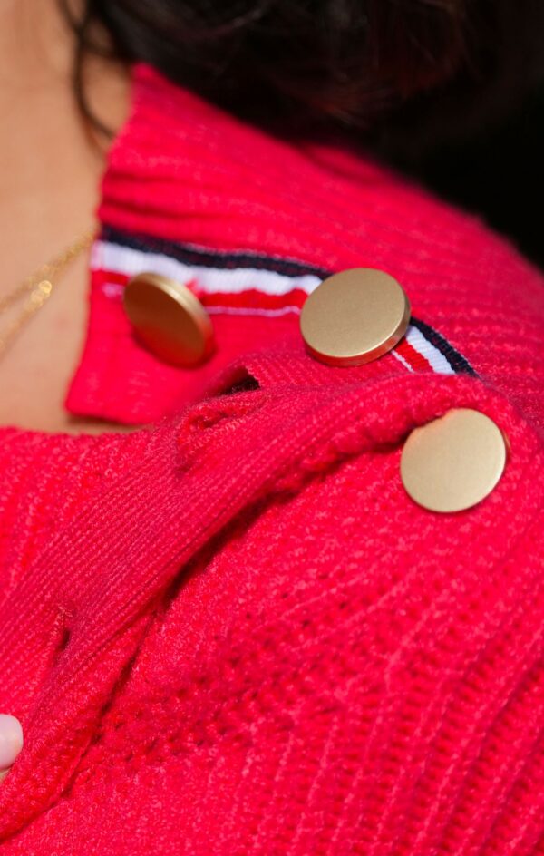 Pull chic et original ROSANNE Corail – Image 3