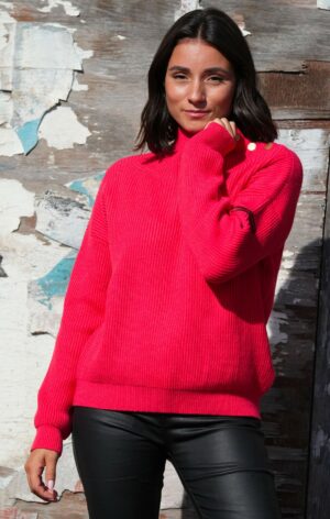 Pull chic et original ROSANNE Corail