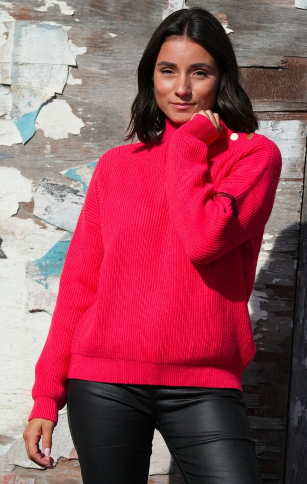 Pull chic et original ROSANNE Corail