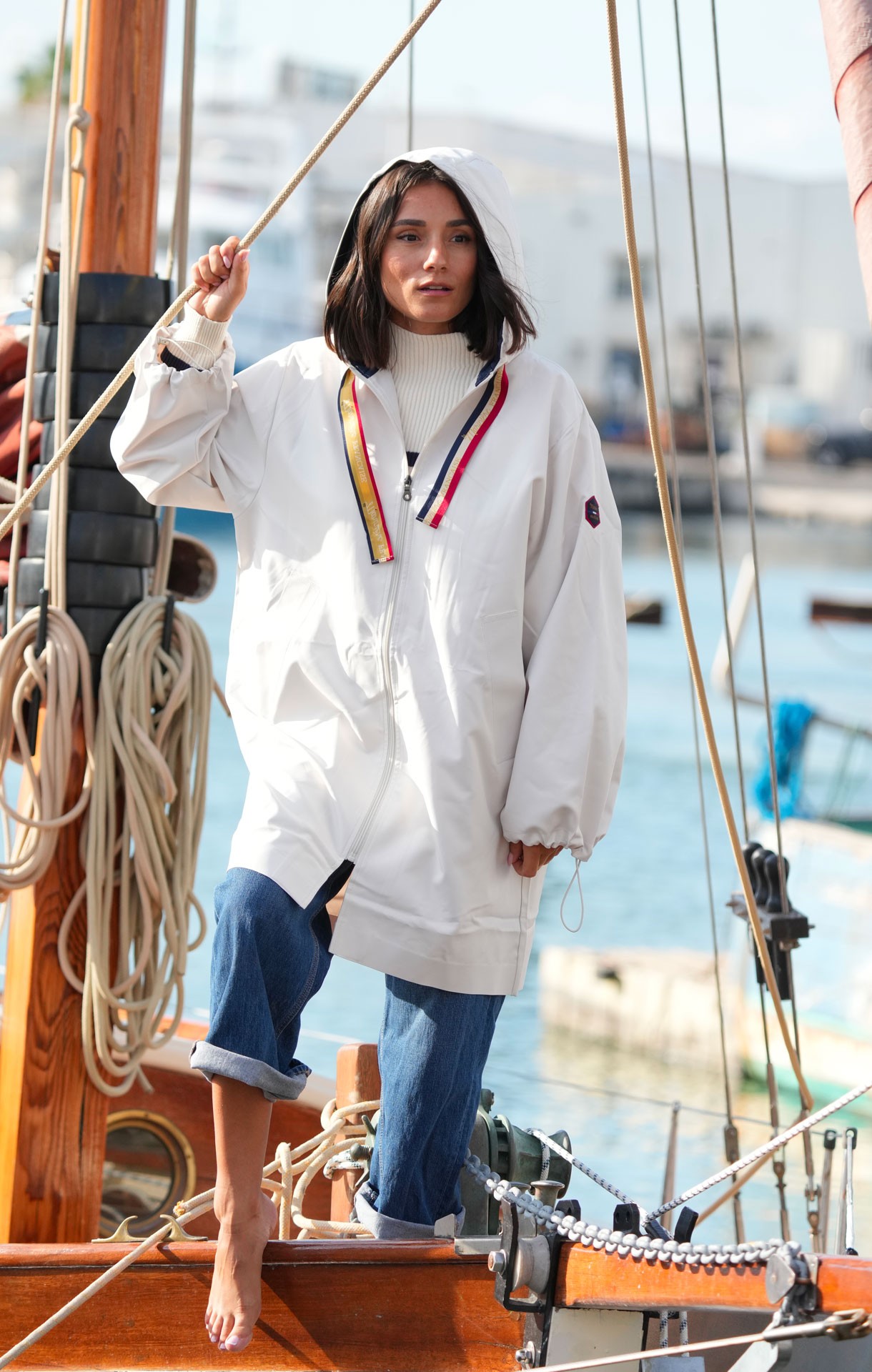 Veste coupe vent LISETTE Ecru – Image 2