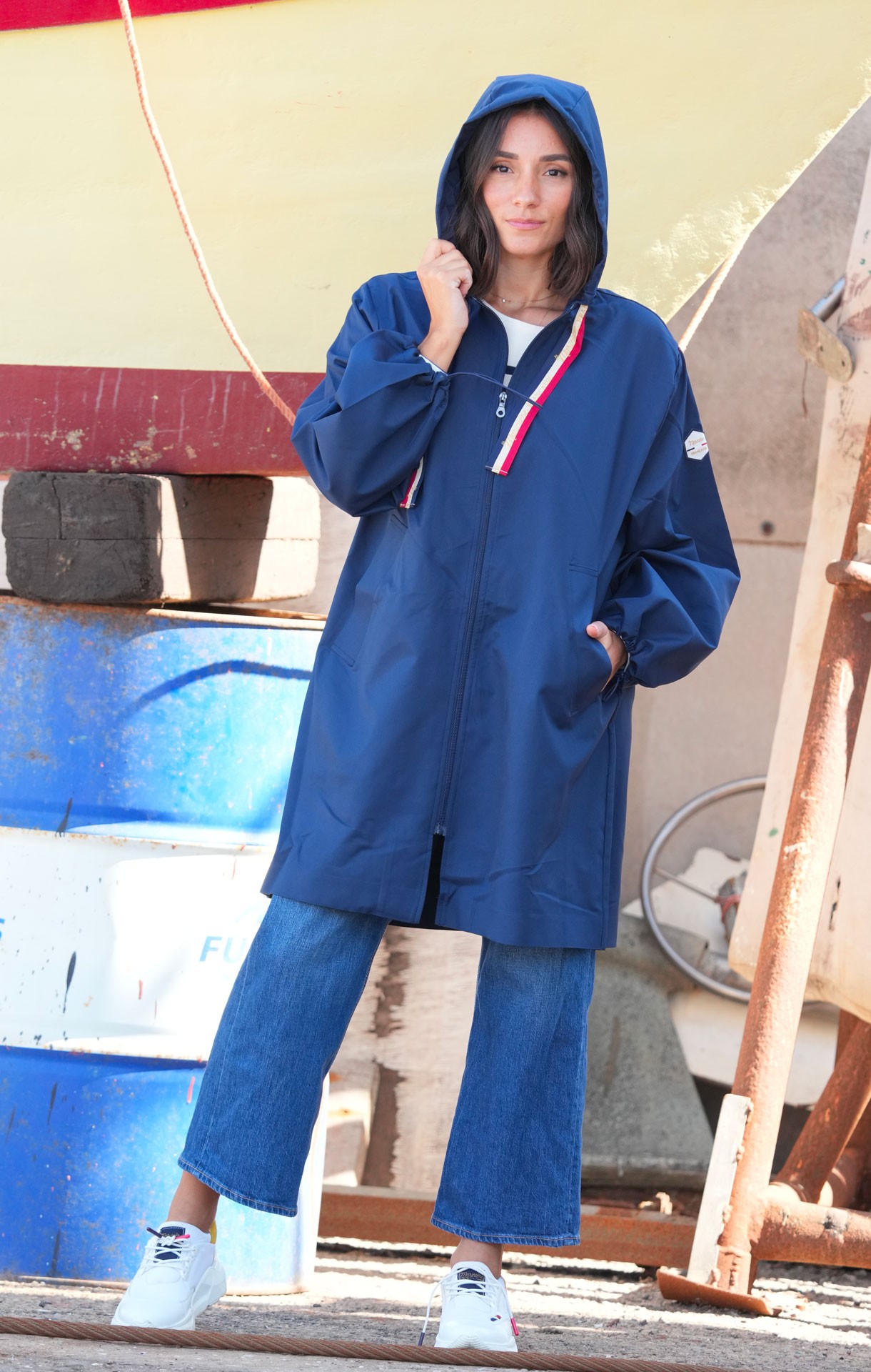 Veste coupe vent LISETTE Marine – Image 4